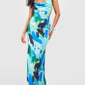 Abstract Print Dress